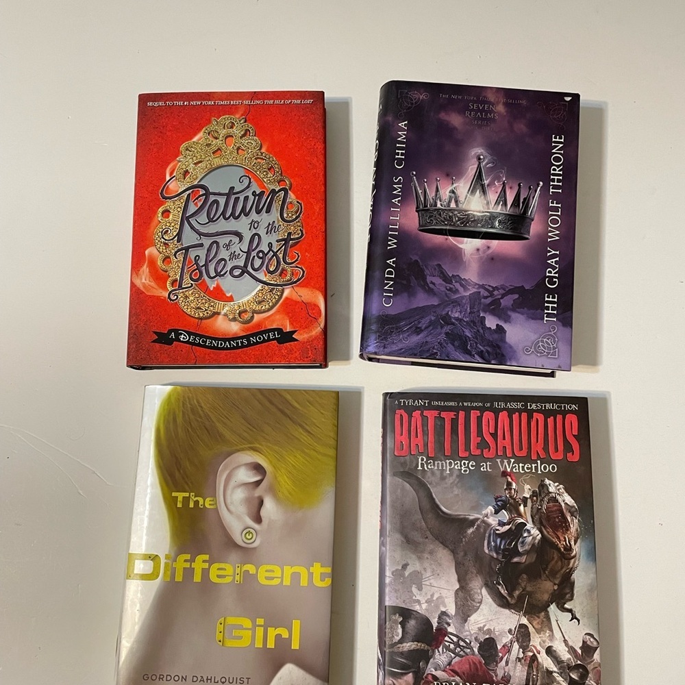 Collection of 4 Fiction / sci-fi Young Adult Books Hardcover